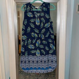 EUC Beach Lunch Lounge fern print sundress